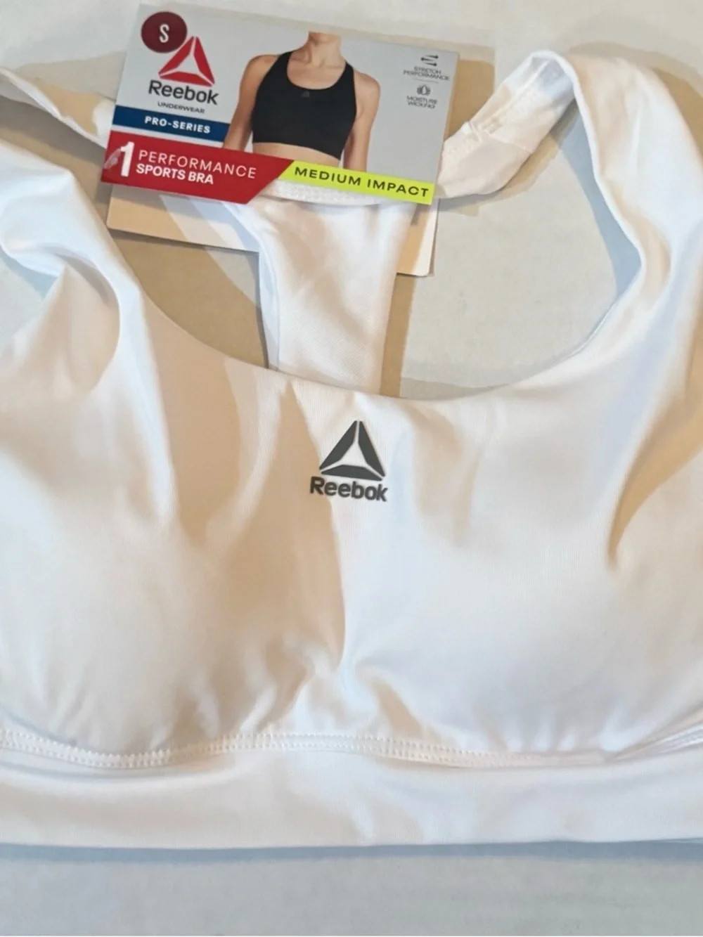 Reebok Womens Medium Impact Pro-Series Interlock Sports Bra